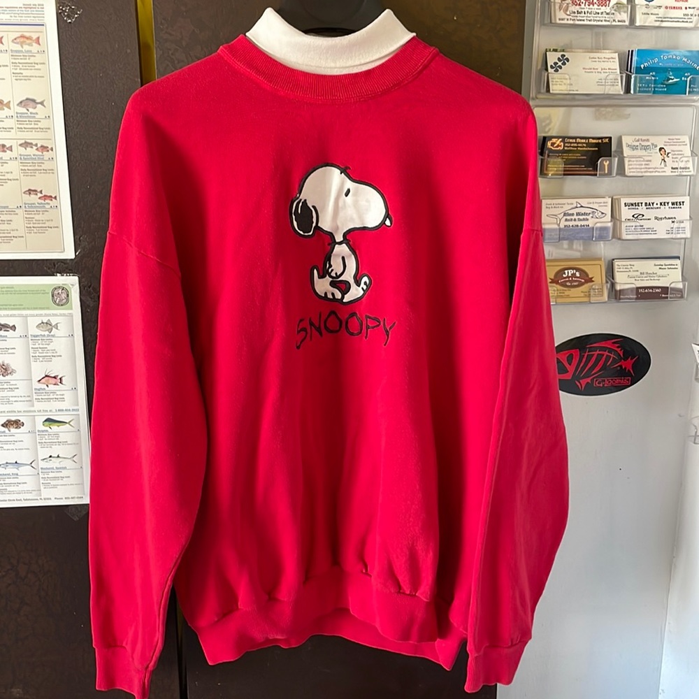 Vintage 90’s peanuts Snoopy mock turtleneck sweatshirt